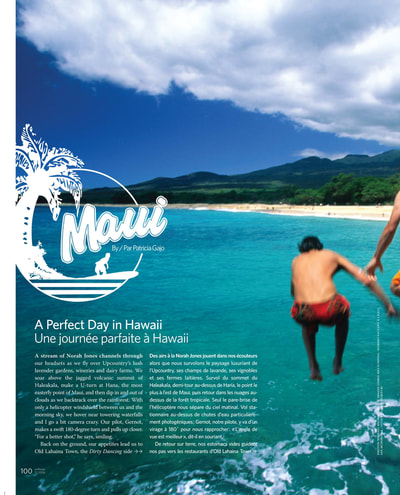 "A Perfect Day in Maui", EN ROUTE MAGAZINE